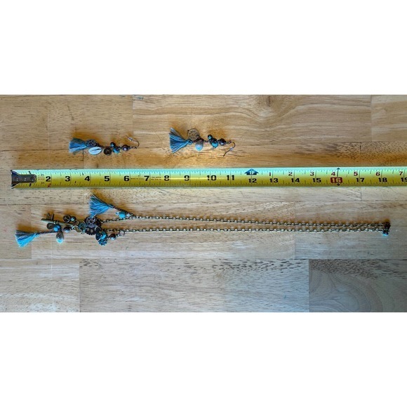 Women’s Antique Cooper/Bronze Pendant Necklace with Tassel, Misc. Charms‎ NEW - Picture 4 of 4